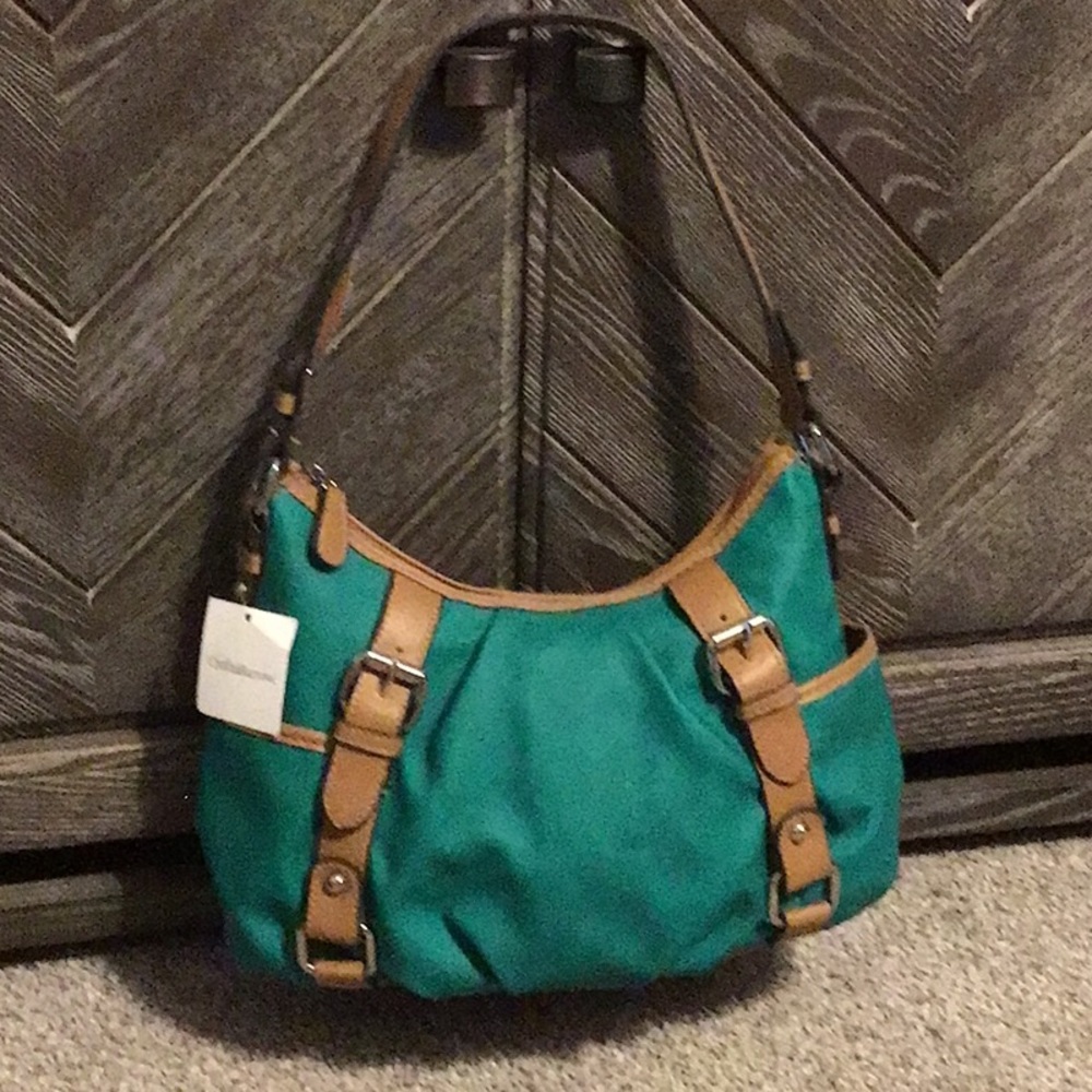 New with tags Croft & Barrow deep green hobo shoulder bag